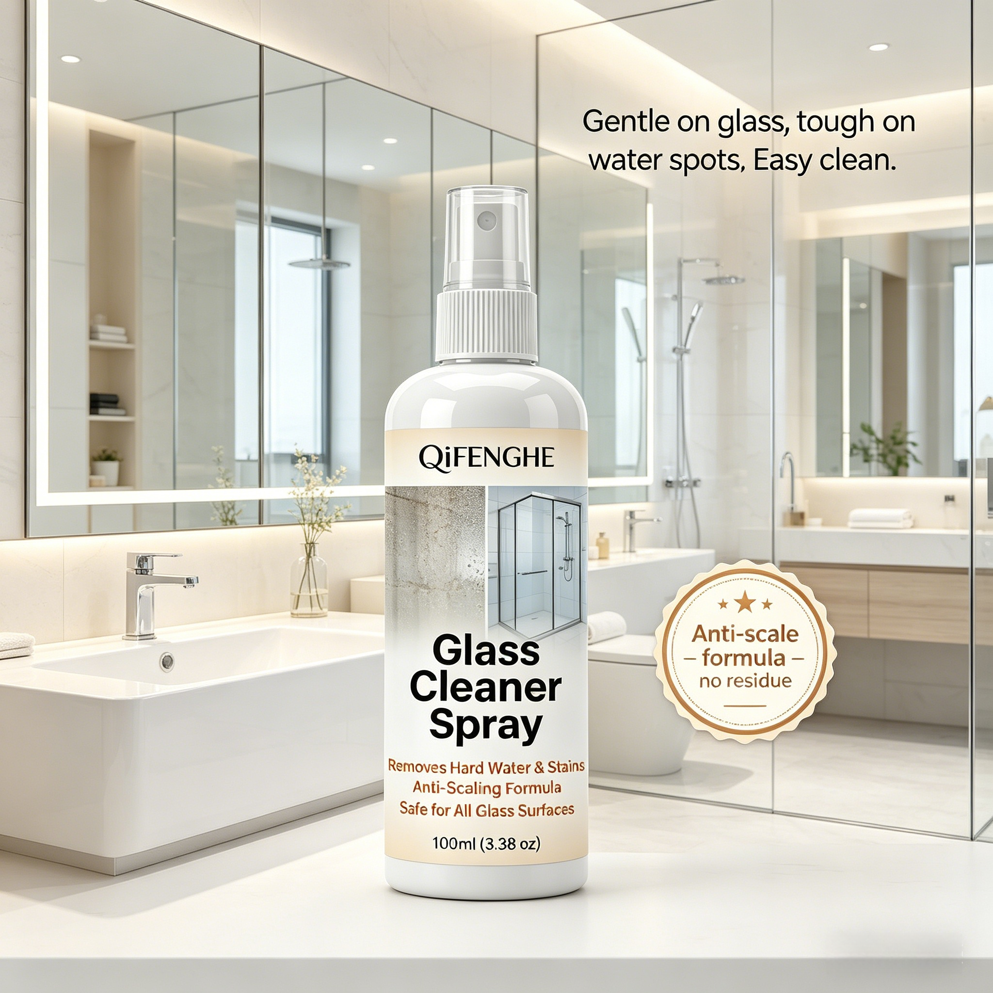 Instant Hard Water Stain Remov - Glass Cleaner Streak reseña y precio