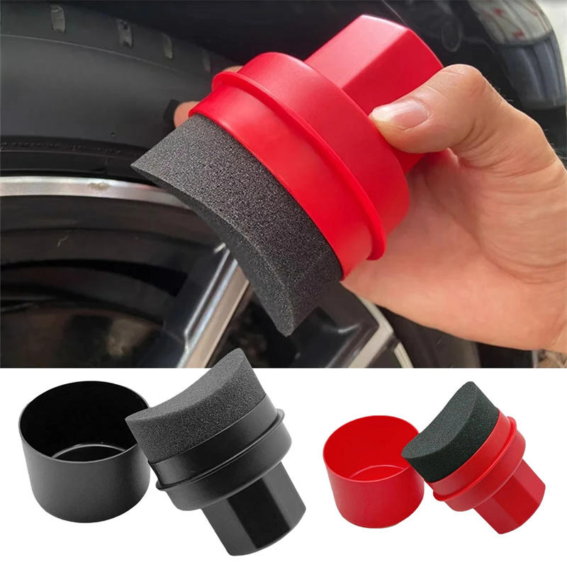 Curved Car Tire Waxing Sponge  - Wax Applicator Pad reseña y precio