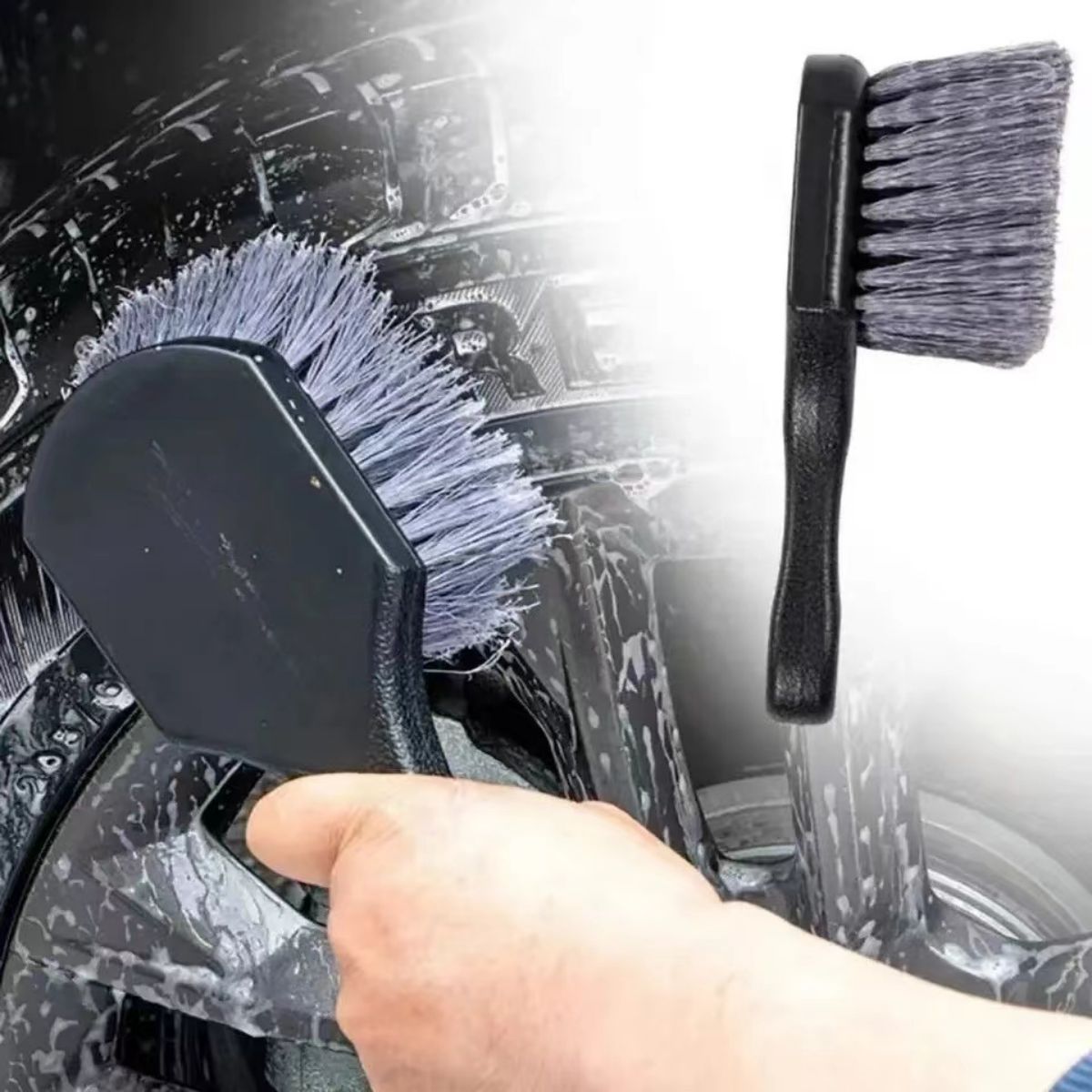 Car Wheel Cleaning Brush Detai - Car Cleaning Brush reseña y precio