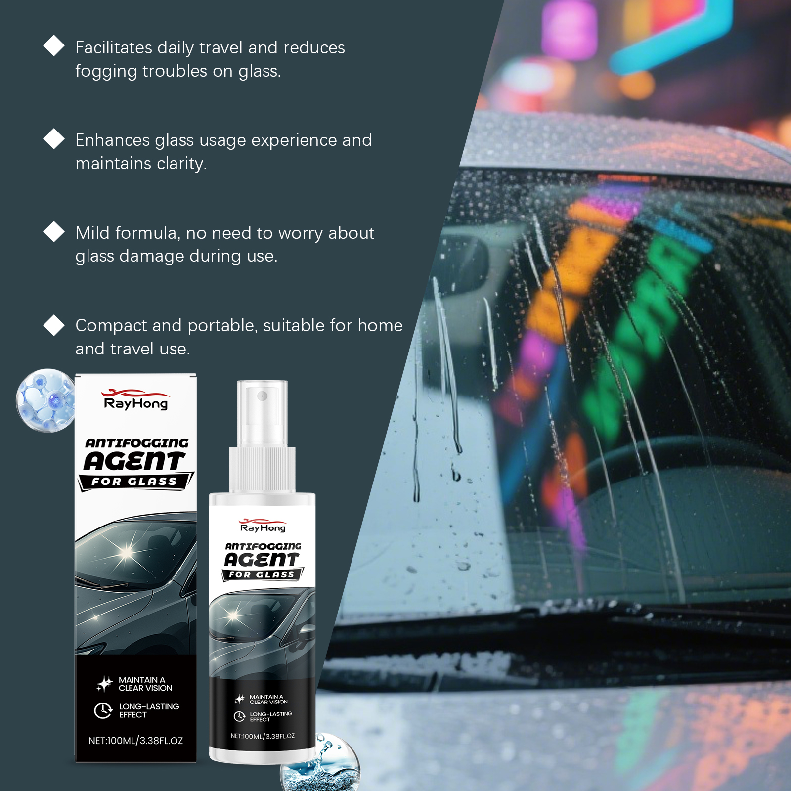 Cars Glass Anti-Rain Spray Aut - Car Shampoo Ph reseña y precio