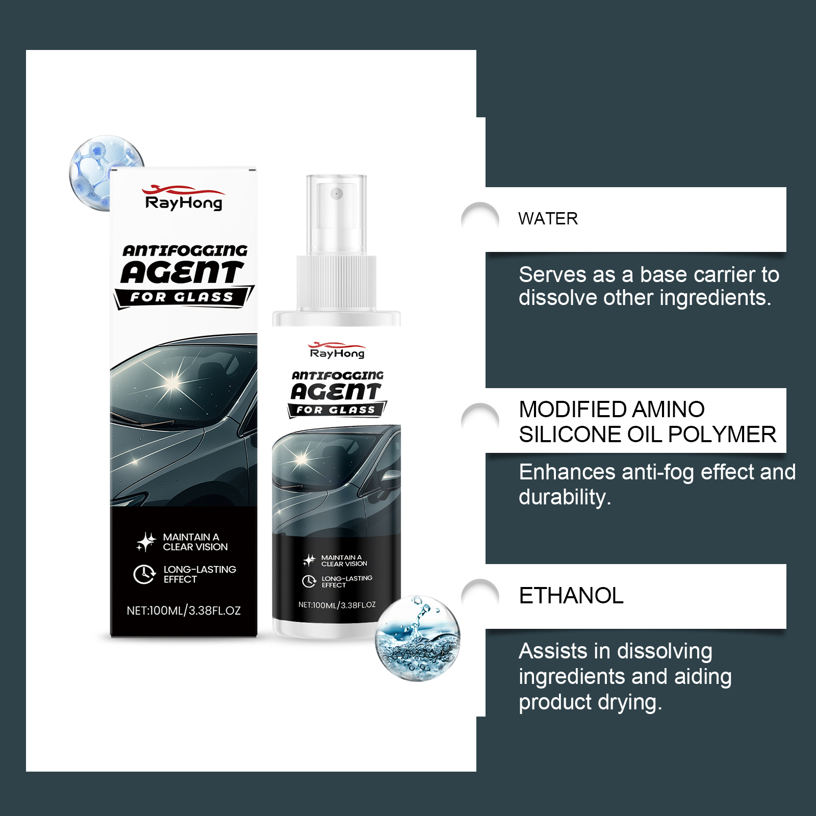 Cars Glass Anti-Rain Spray Aut - Car Shampoo Ph reseña y precio
