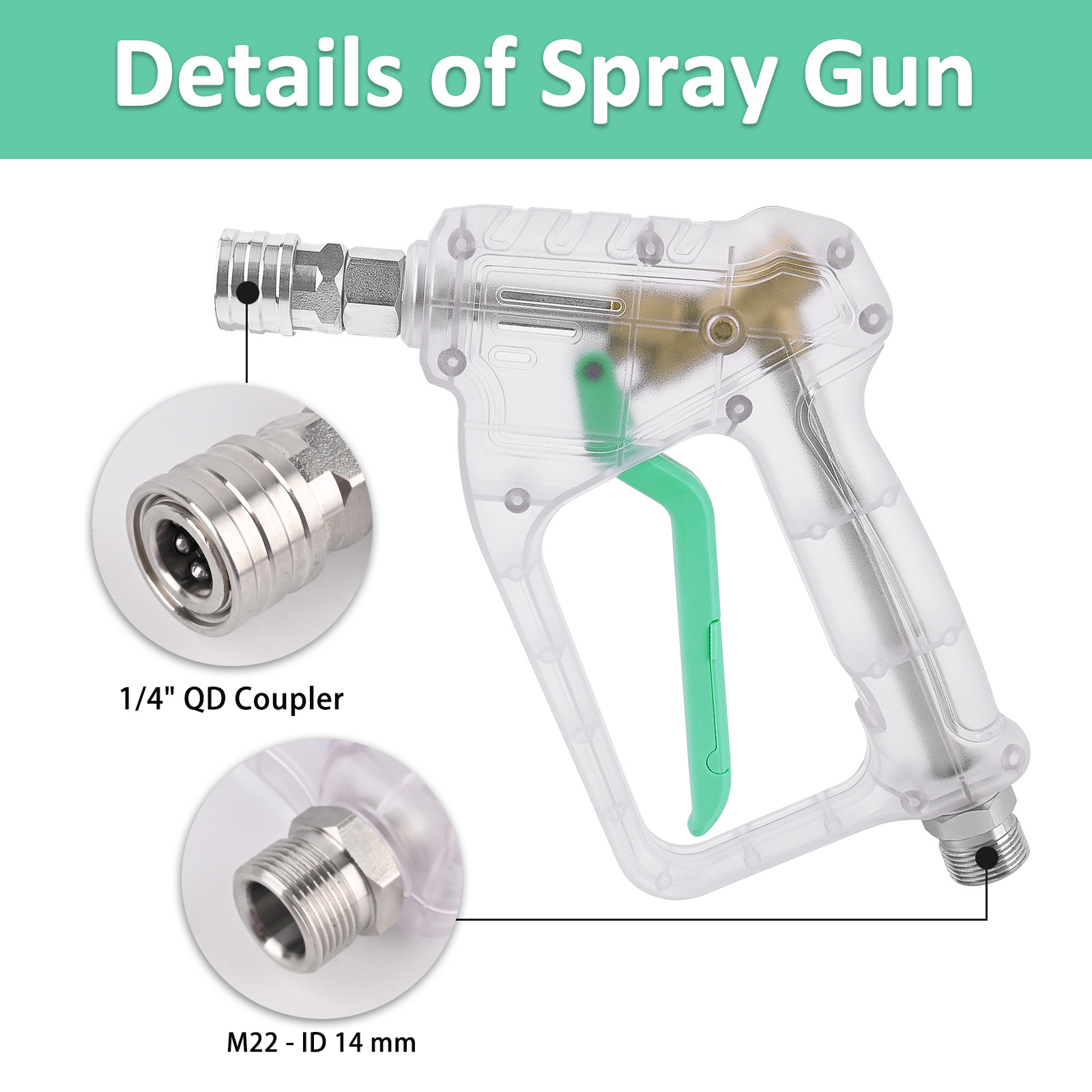 High Pressure Washer Gun with  - Foam Cannon Car Wash reseña y precio