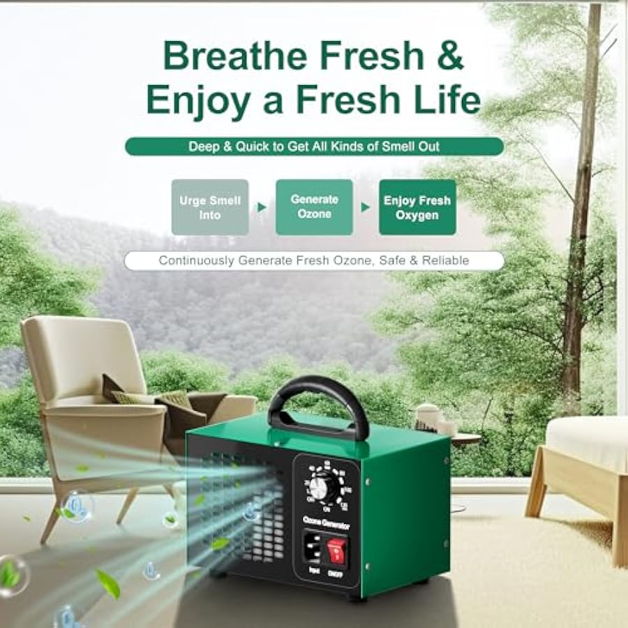 Ozone Generator 45,000mg/h, Ho - Odor Eliminator Car reseña y precio