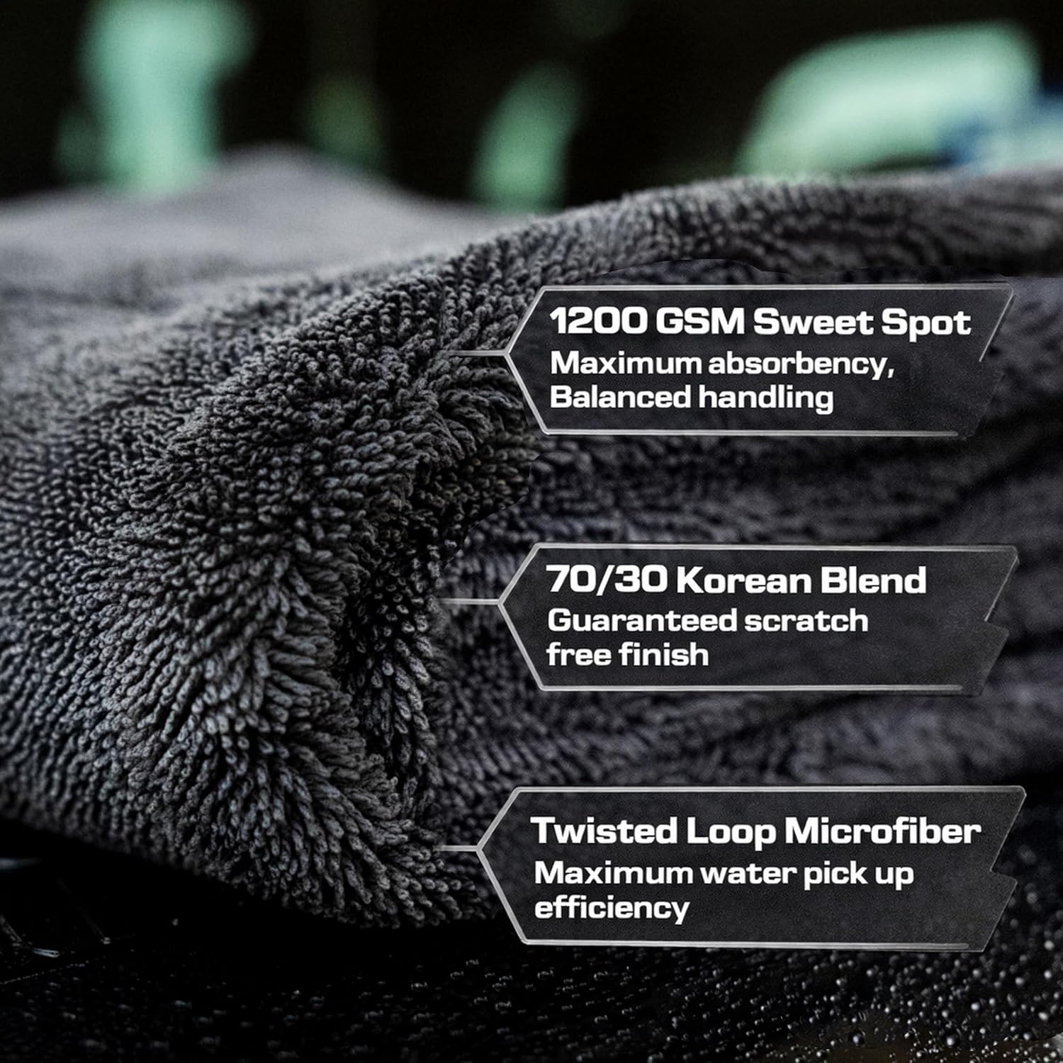 24x36 Car Drying Towel 1200 GS - Microfiber Towel Detailing reseña y precio