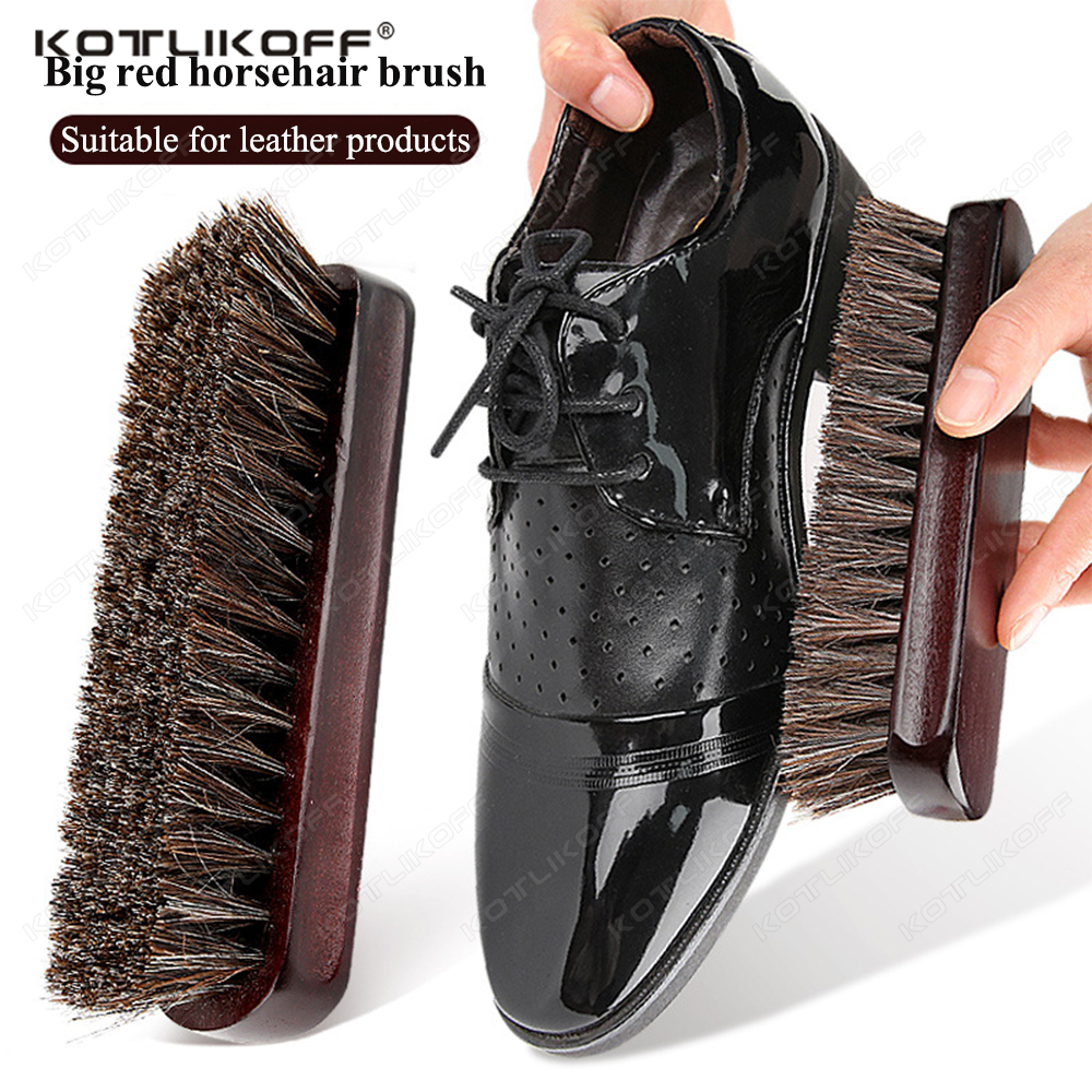 Premium Horsehair Shoe Brush F - Dirt Brush Interior reseña y precio