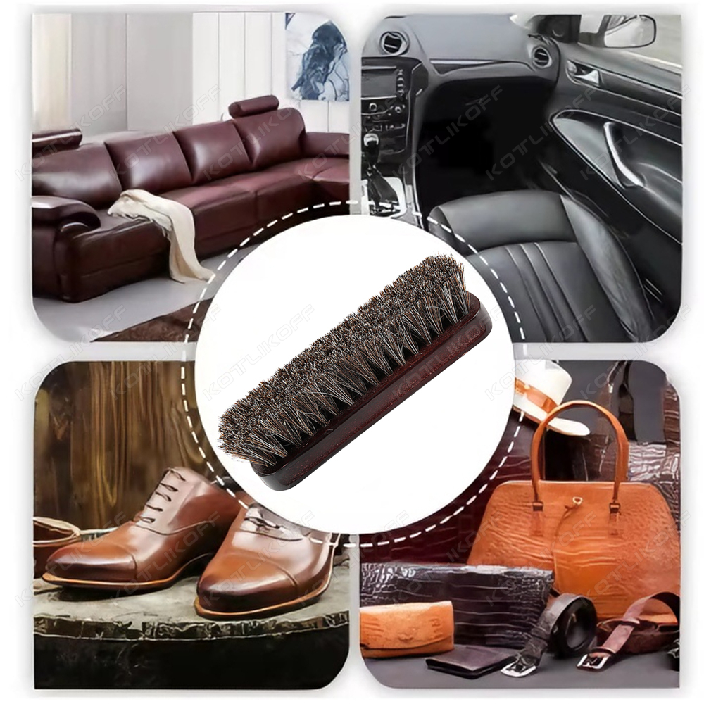 Premium Horsehair Shoe Brush F - Dirt Brush Interior reseña y precio