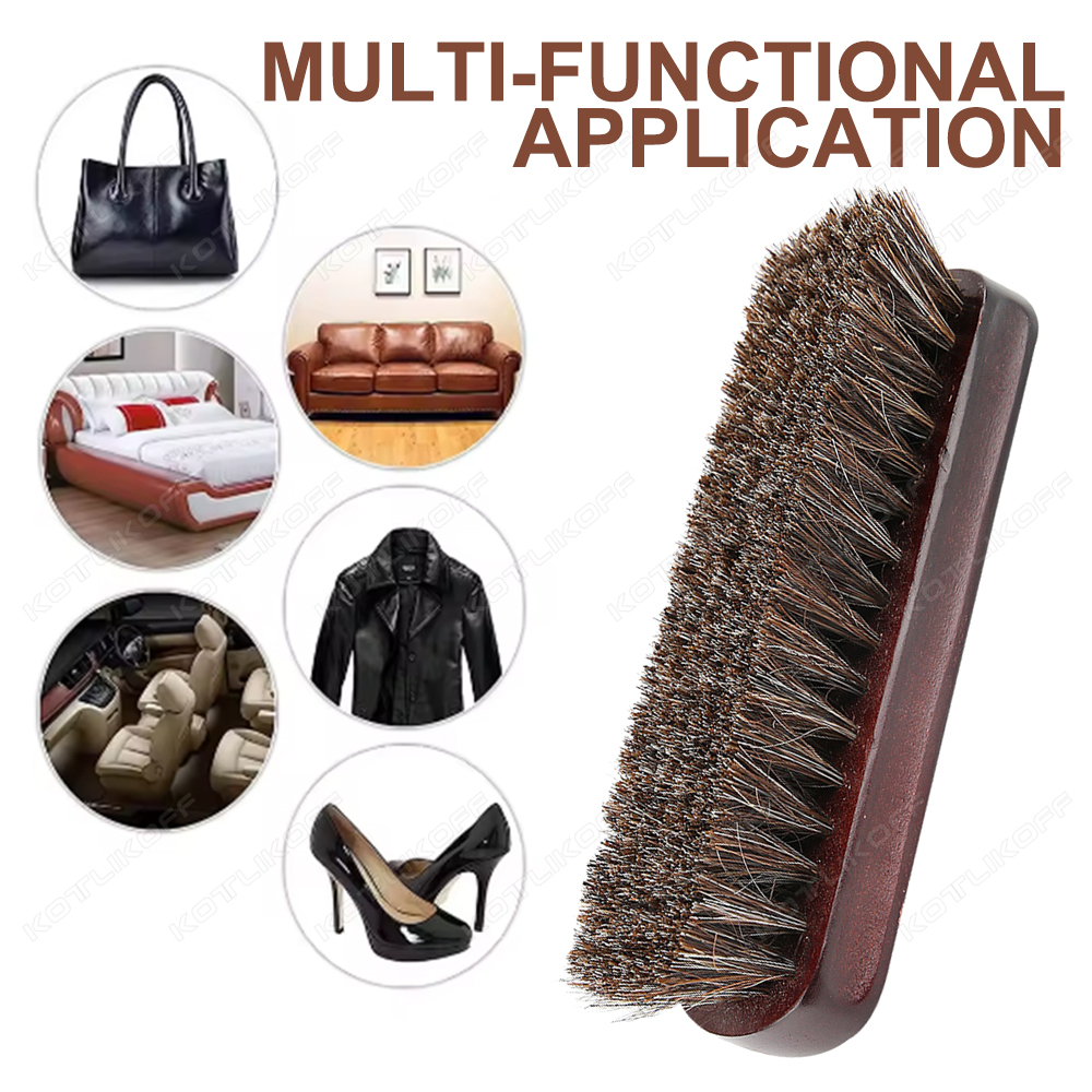 Premium Horsehair Shoe Brush F - Dirt Brush Interior reseña y precio