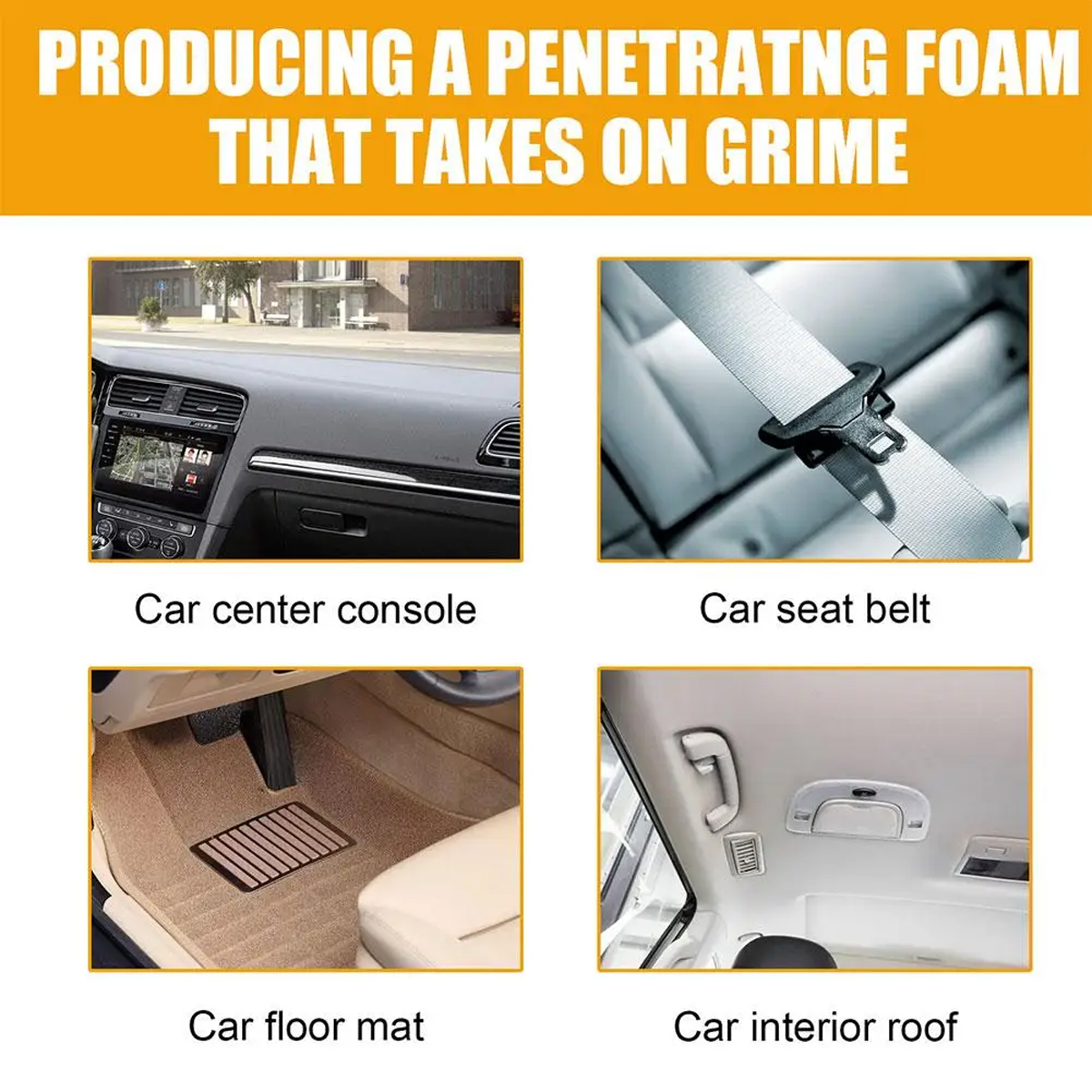 Car Foam Cleaner Neutral PH fo - Seat Cleaner Fabric reseña y precio