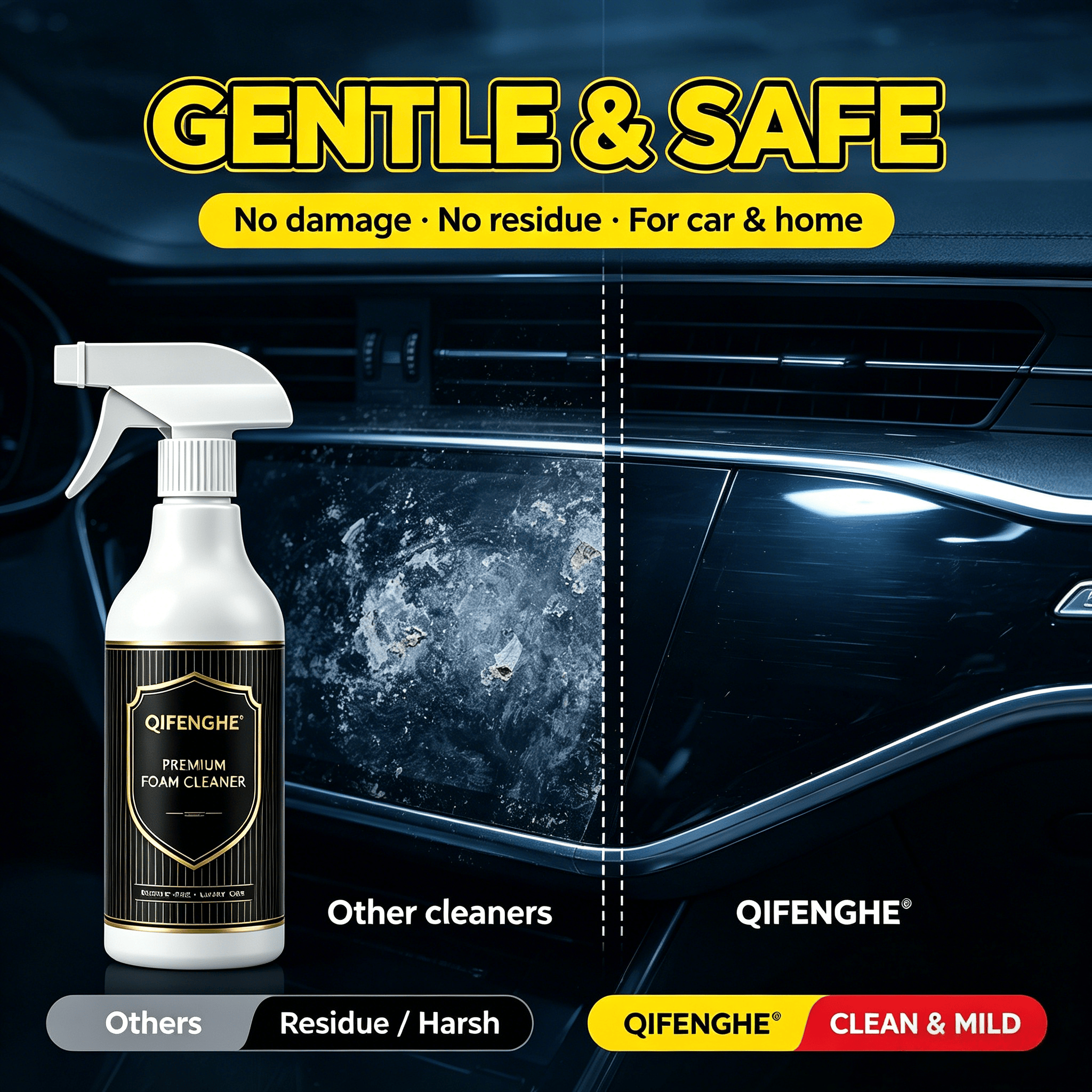 2-in-1 Foam Cleaner – Waterles - Seat Cleaner Fabric reseña y precio