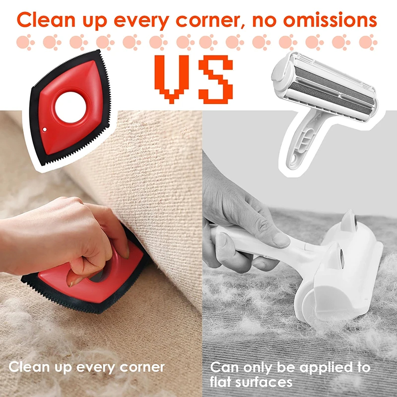 4 Modes Pet Hair Remover Comb  - Seat Cleaner Fabric reseña y precio