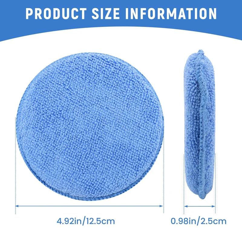 5Inch Microfiber Wax Applicato - Wax Applicator Pad reseña y precio