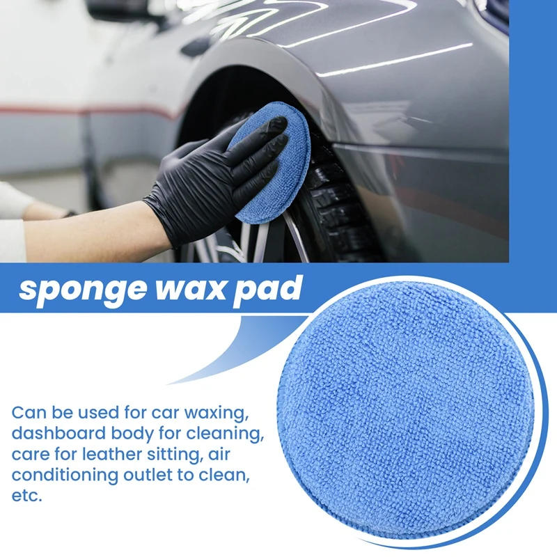 5Inch Microfiber Wax Applicato - Wax Applicator Pad reseña y precio