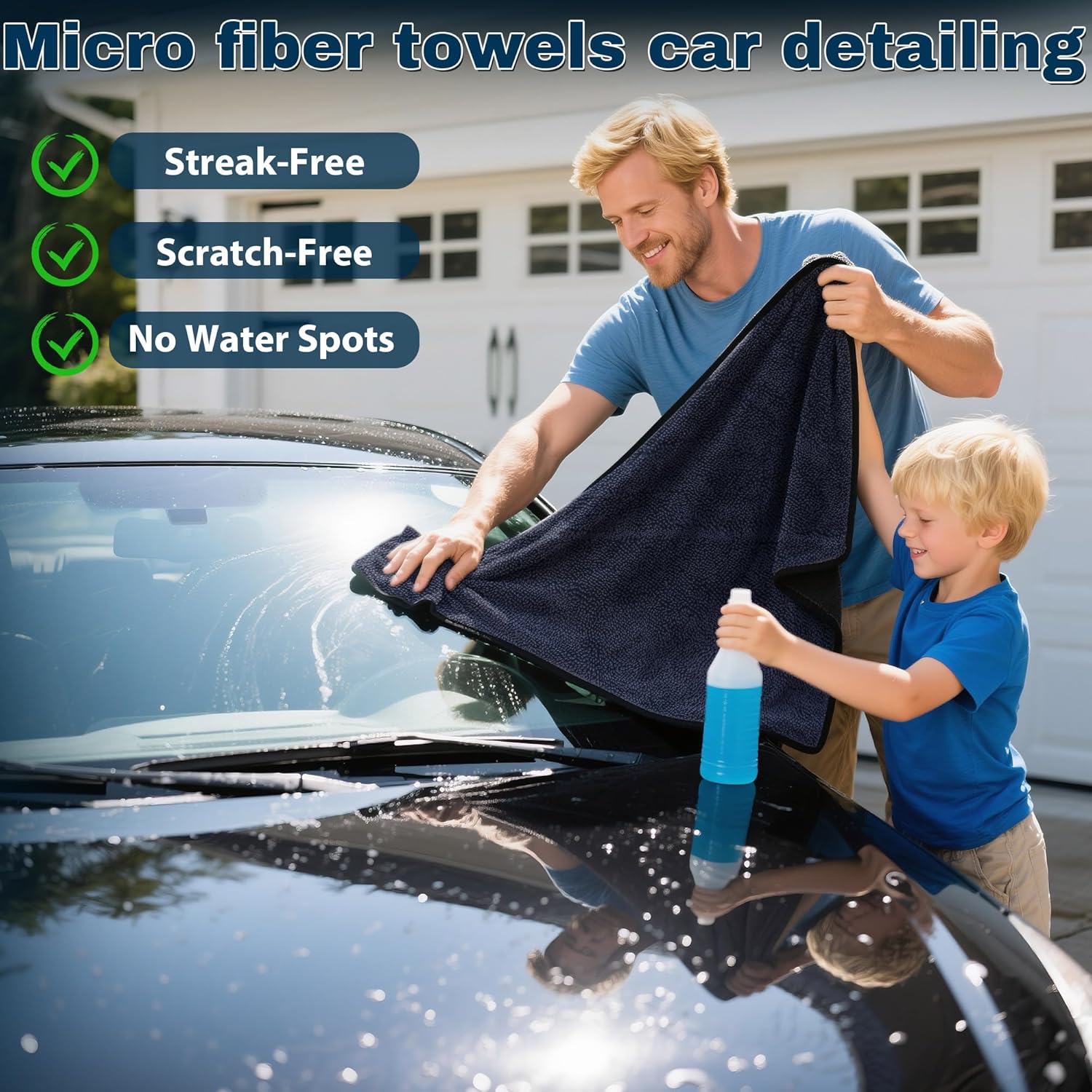 4PCS Microfiber Car Drying Tow - Microfiber Towel Detailing reseña y precio