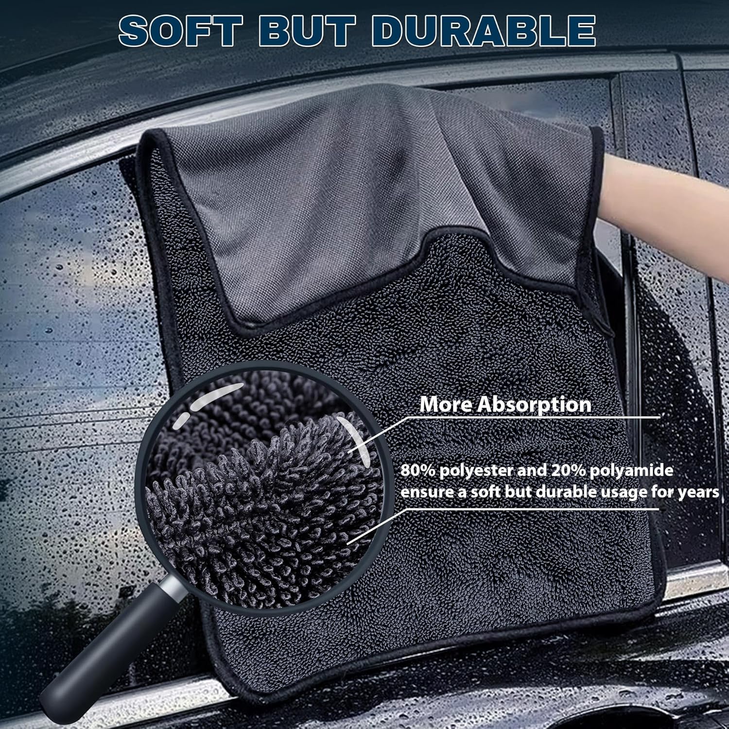 4PCS Microfiber Car Drying Tow - Microfiber Towel Detailing reseña y precio