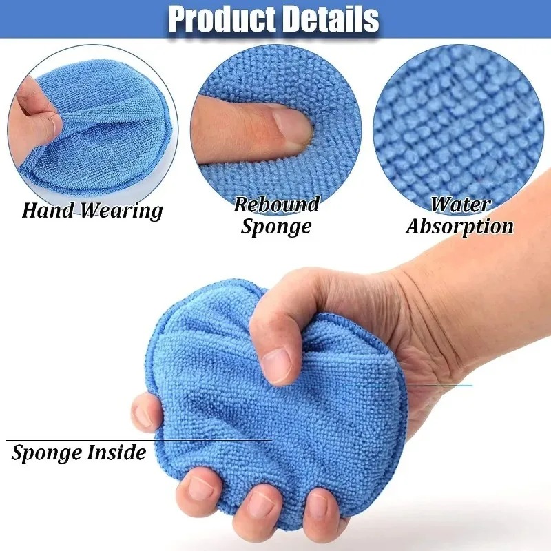 10Pcs Car Detailing Applicator - Wax Applicator Pad reseña y precio