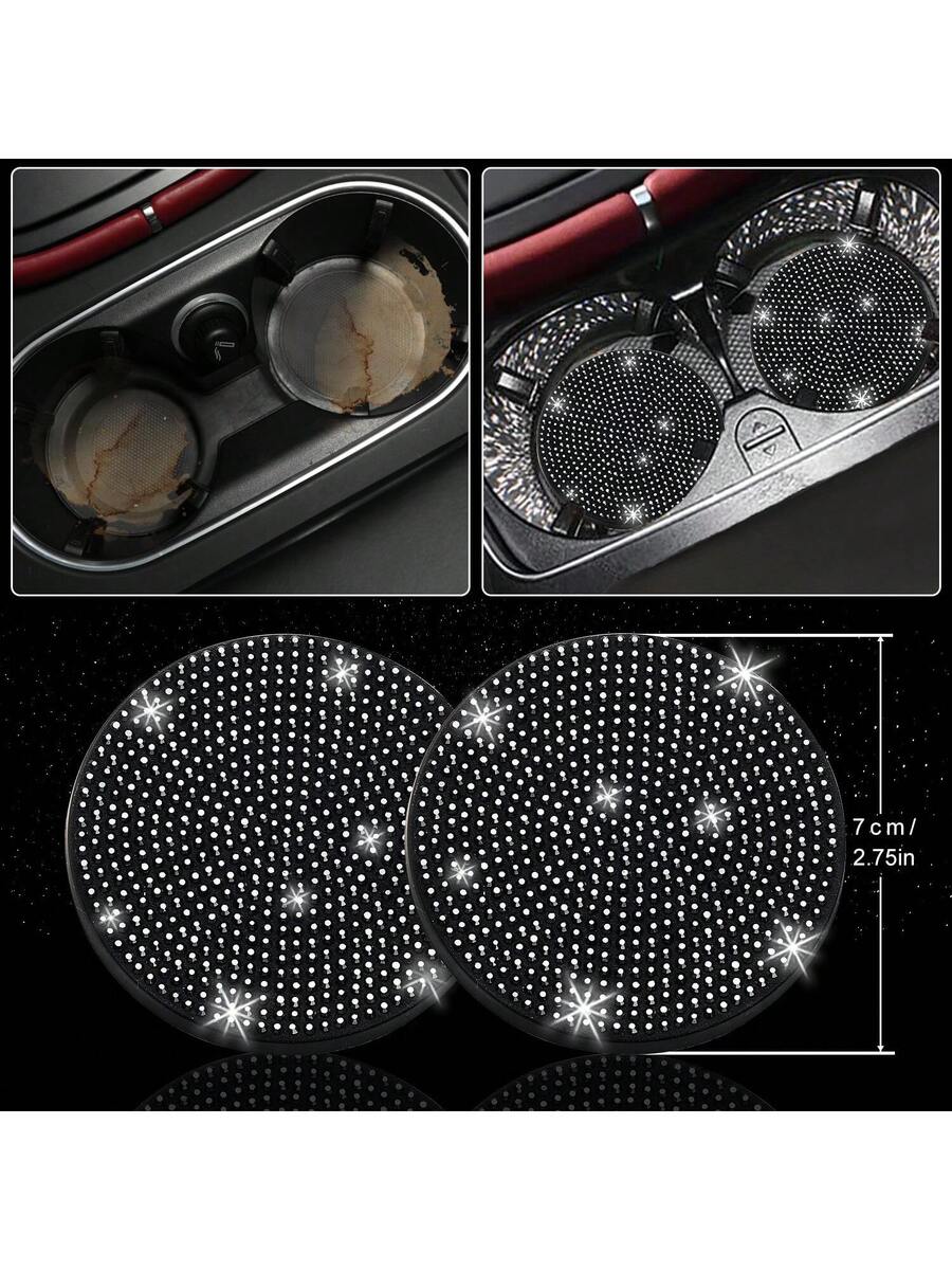 Bling Car Floor Mats Set With  - Dirt Brush Interior reseña y precio