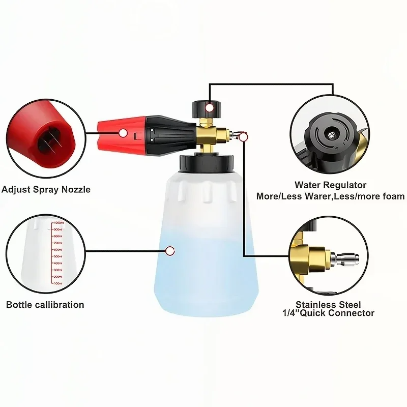 High Pressure PA Foam Cannon   - Pressure Washer Foam Gun reseña y precio
