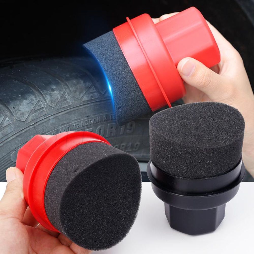 Curved Tire Polishing Sponge w - Wax Applicator Pad reseña y precio