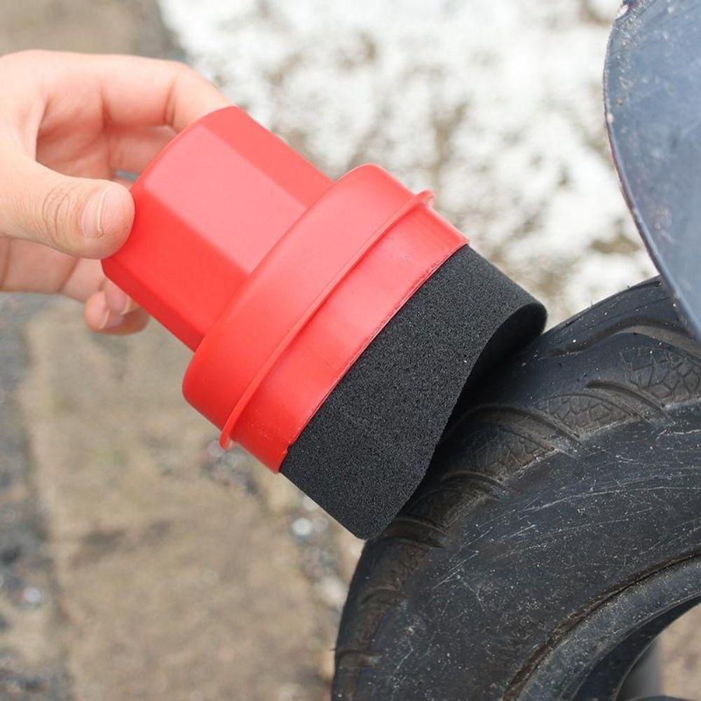 Curved Tire Polishing Sponge w - Wax Applicator Pad reseña y precio