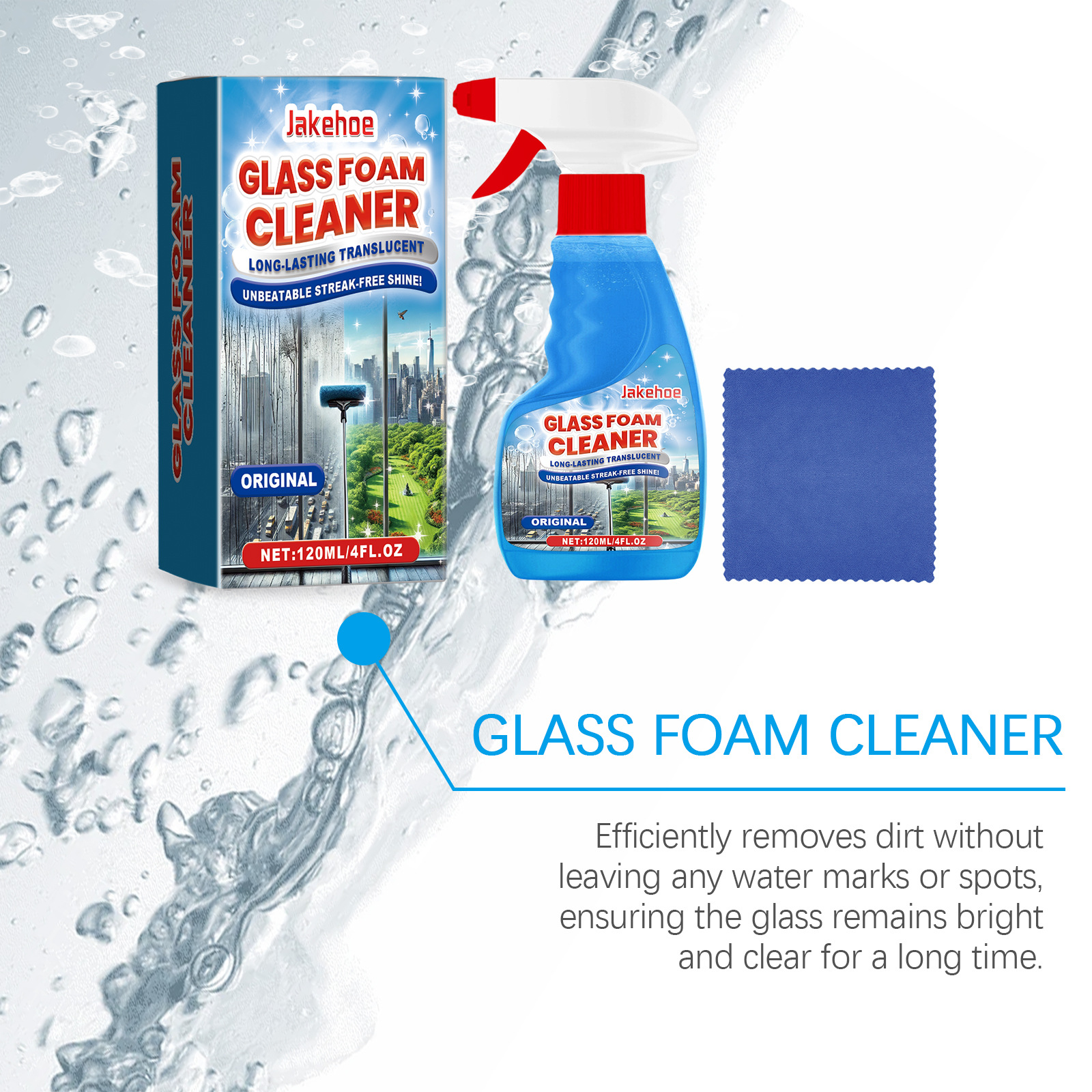 Foaming Glass Cleaner Spray St - Glass Cleaner Streak reseña y precio