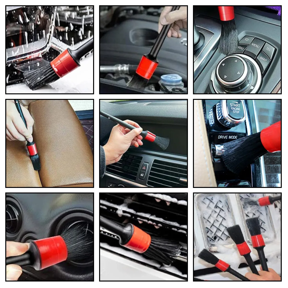 126-Piece Car Detail Cleaning  - Dirt Brush Interior reseña y precio