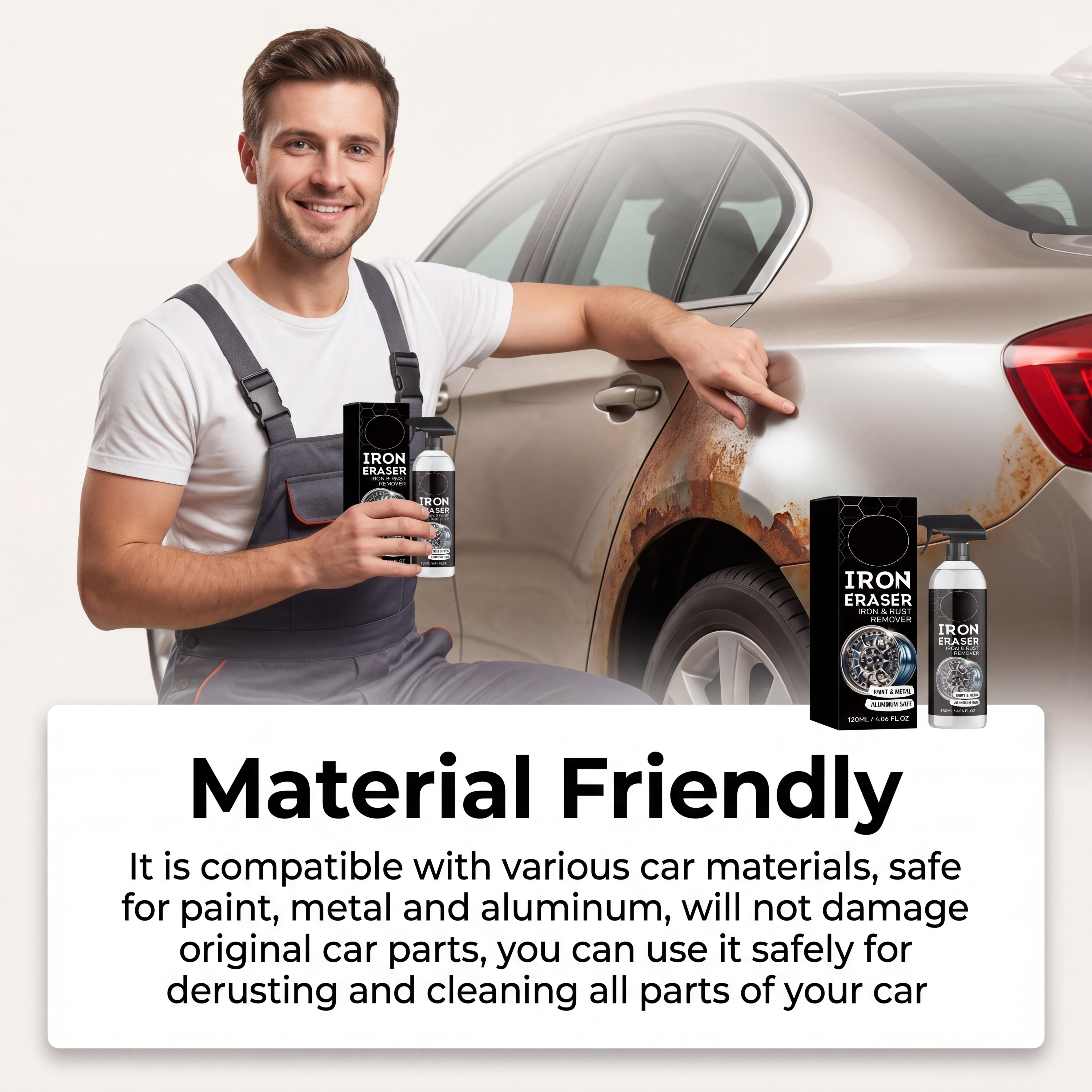 Car Rust Remover Spray Powerfu - Wheel Cleaner Alloy reseña y precio