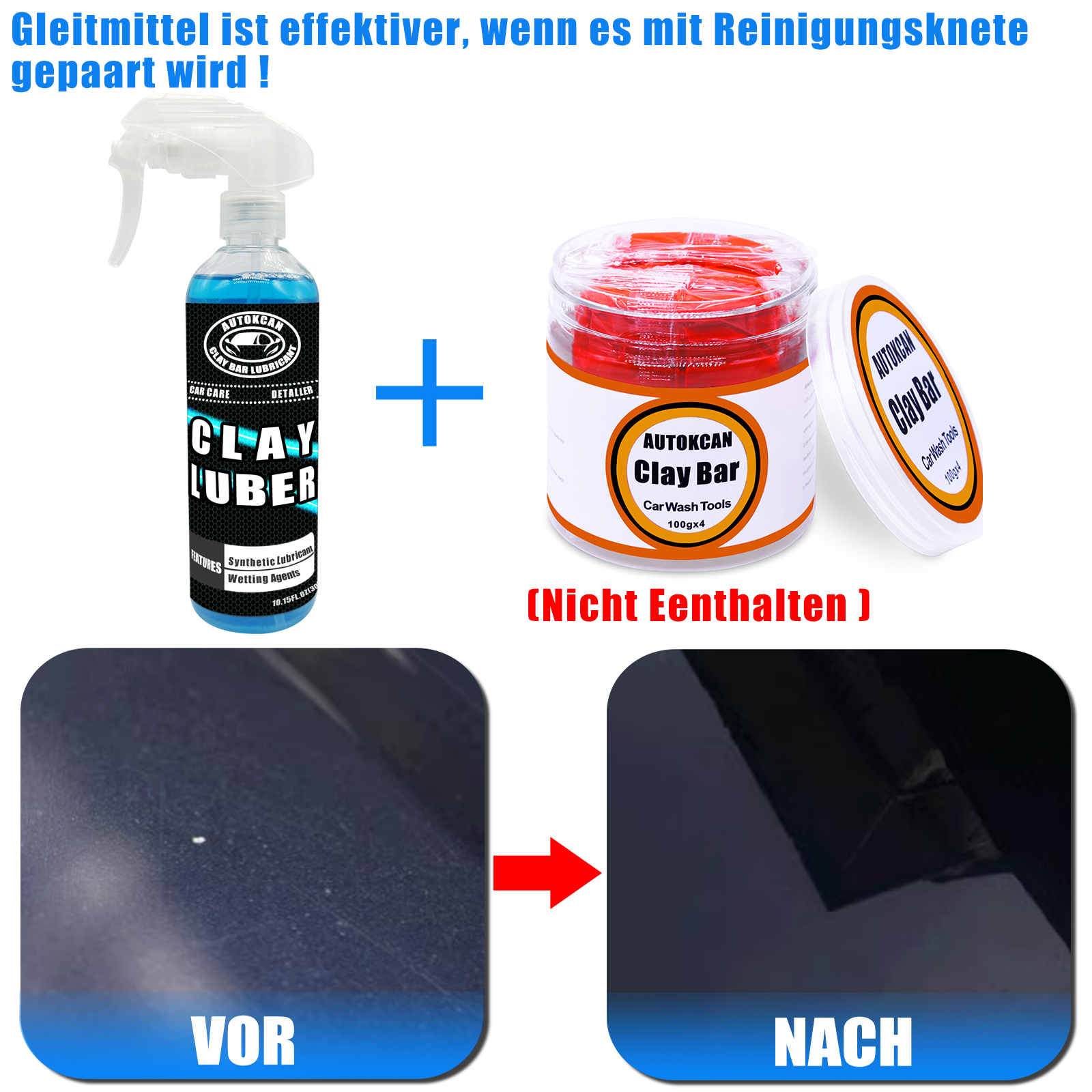 200G Car Clay Bar And 300ml Ma - Clay Bar Lubricant reseña y precio