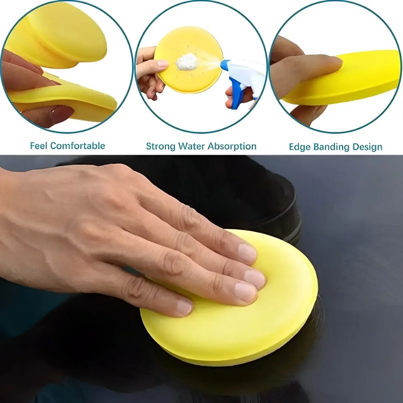 6PCS Car Care Foam Wax Applica - Wax Applicator Pad reseña y precio