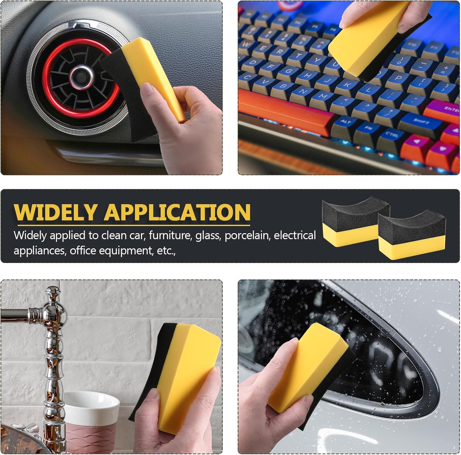 Auto Cleaning Sponge Brush Wax - Wax Applicator Pad reseña y precio