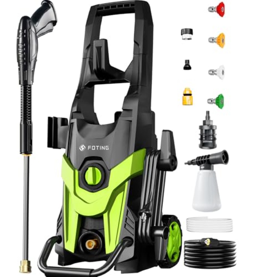 Power waher 4300PSI with 4 Qui - Foam Cannon Car Wash reseña y precio