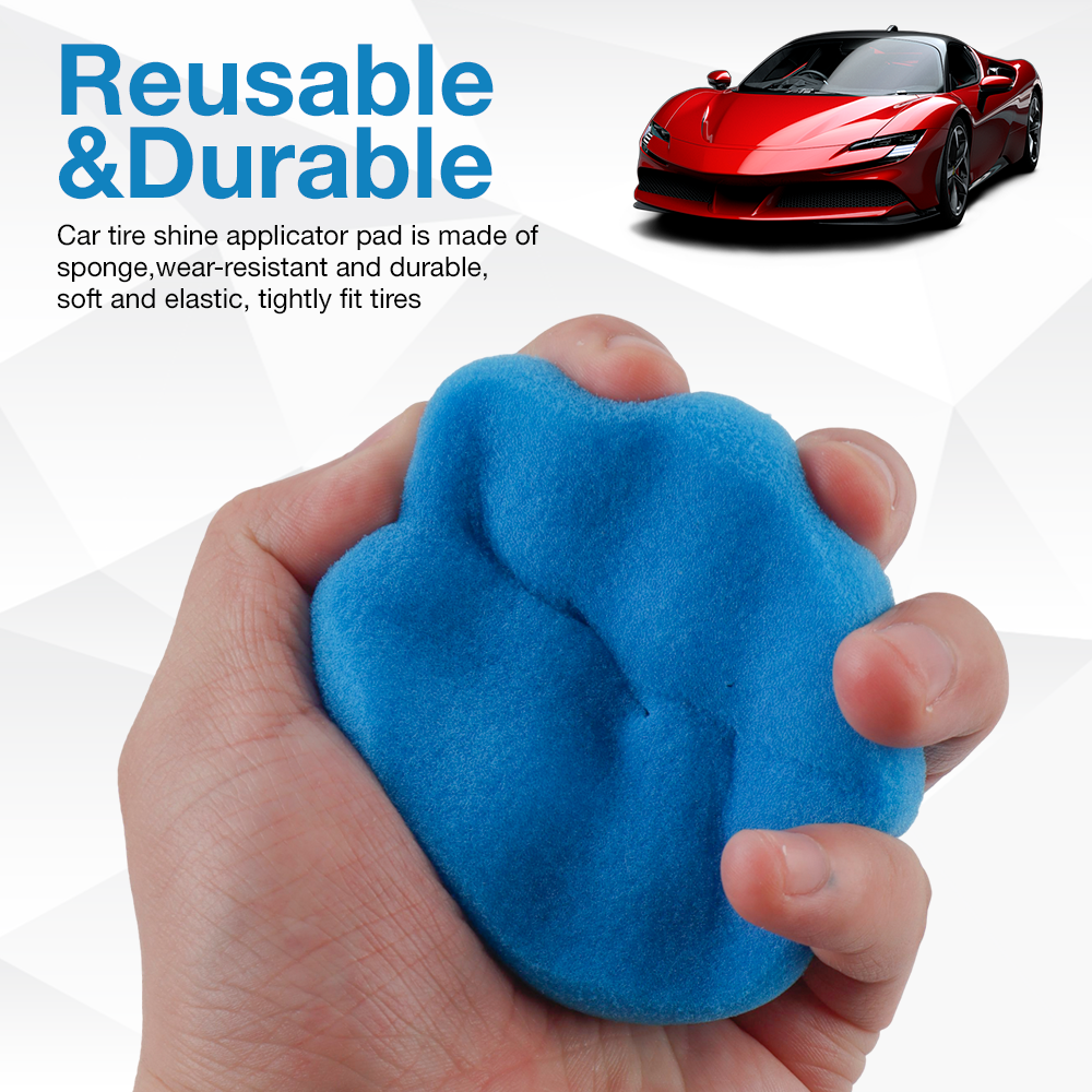 Tire Shine Applicator, Car Pol - Wax Applicator Pad reseña y precio