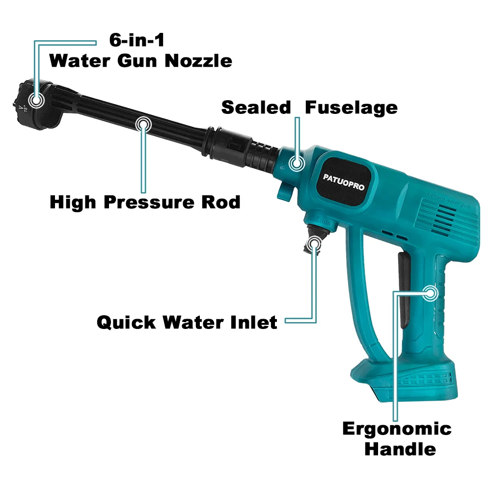 Cordless Car Washing Gun High  - Car Shampoo Ph reseña y precio