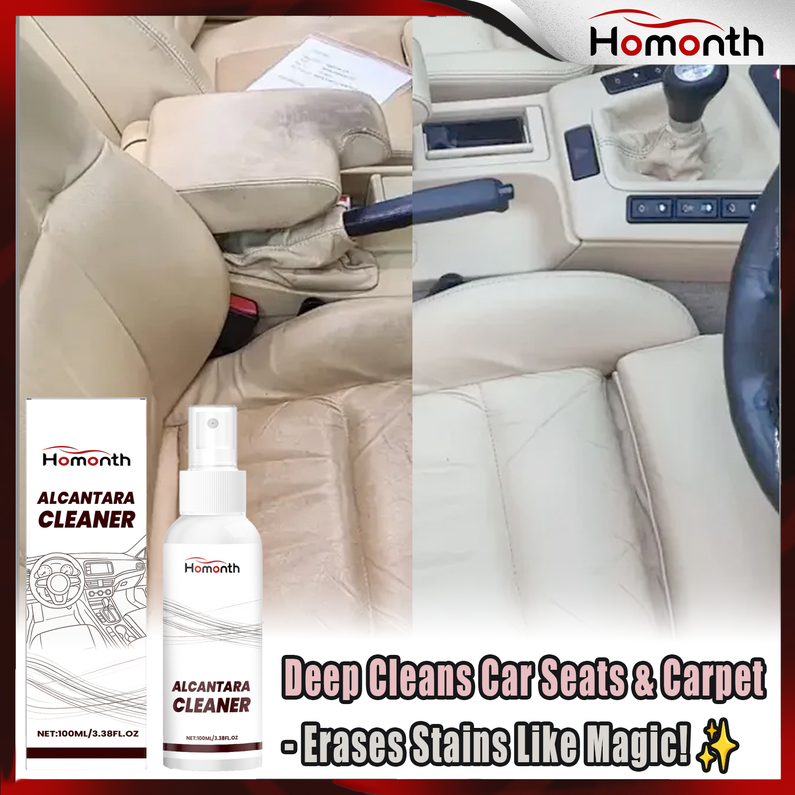 Car Interior Cleaning Spray Ca - Seat Cleaner Fabric reseña y precio