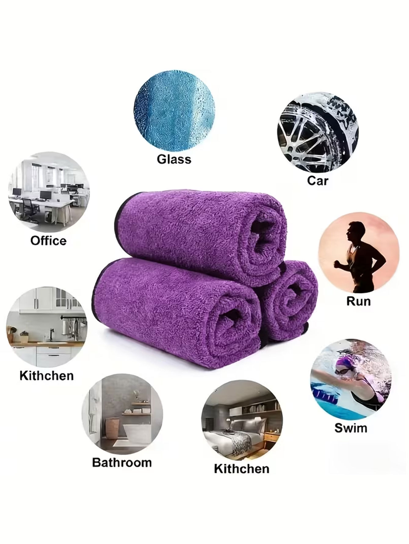 10-Pack Double-Sided Coral Vel - Microfiber Towel Detailing reseña y precio