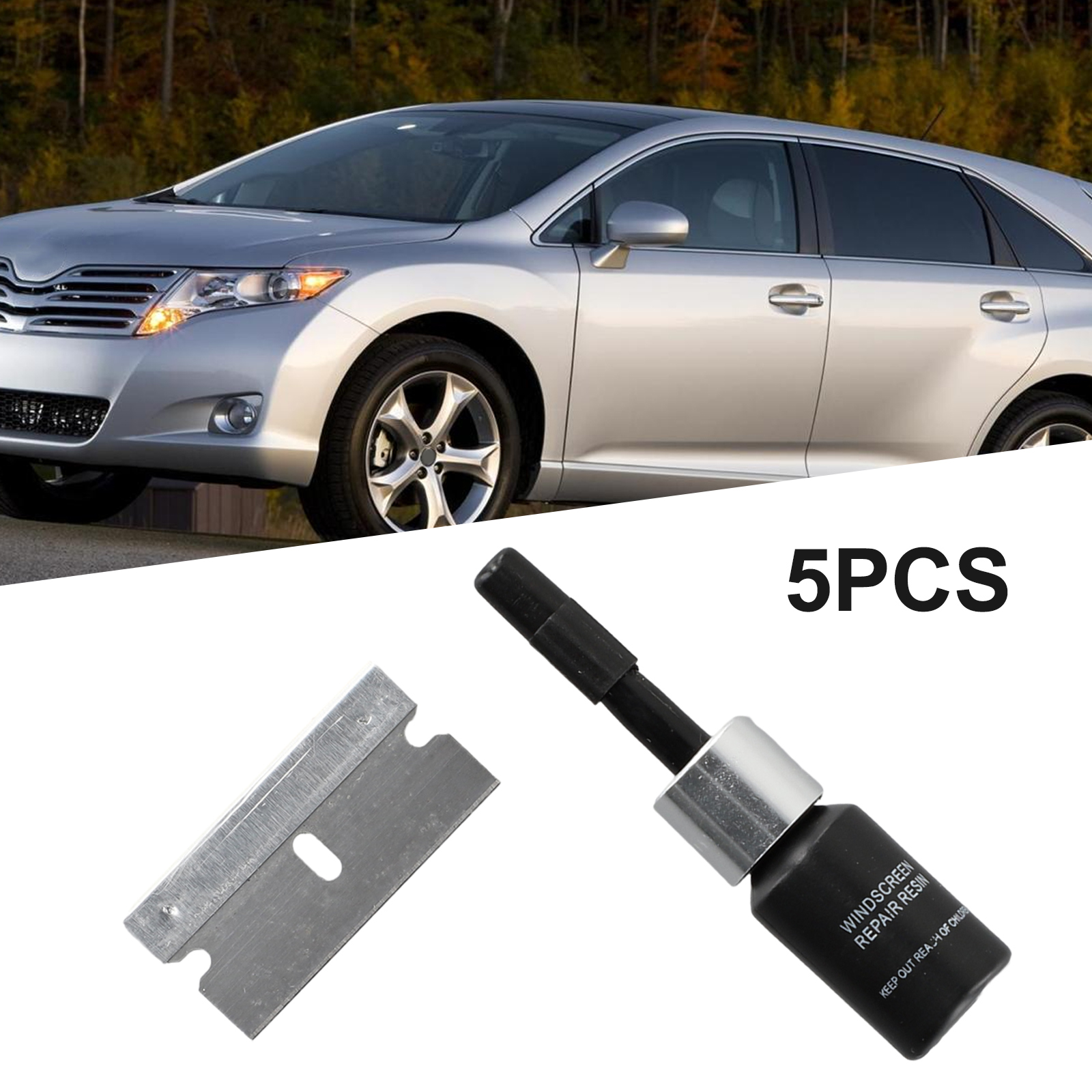 5PCS Automotive Windshield Gla - Glass Cleaner Streak reseña y precio