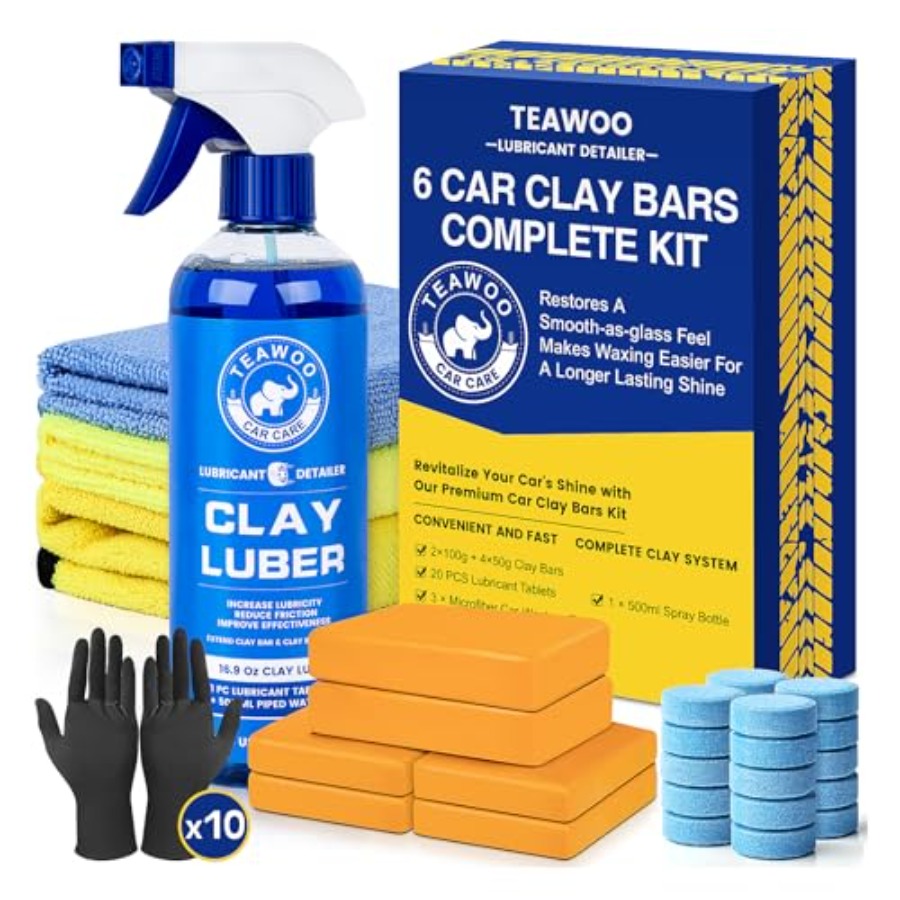 Clay Bars Kit, 6 Clay Bars and - Clay Bar Lubricant reseña y precio