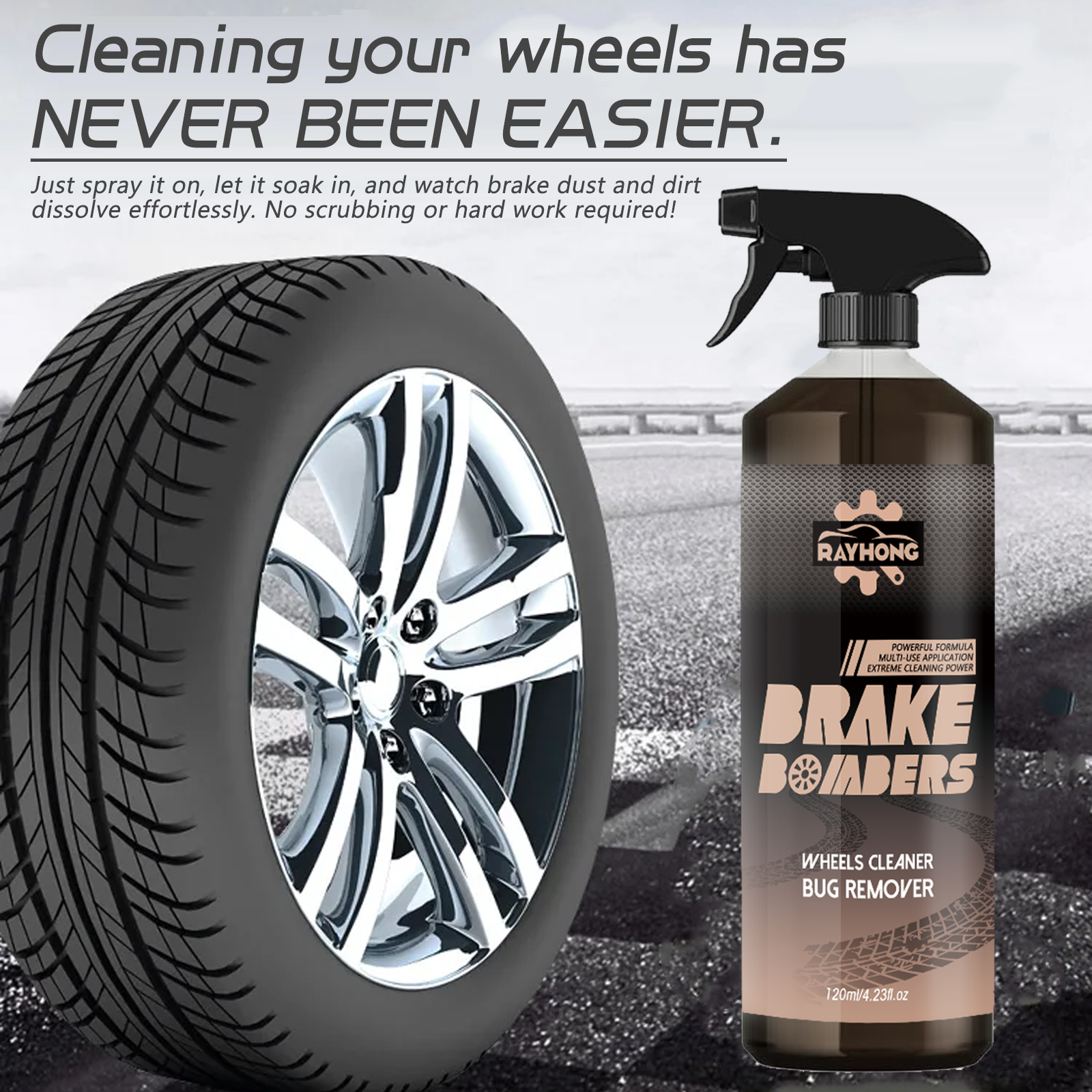 Car Wheel&Tire Cleaner - Brake - Wheel Cleaner Alloy reseña y precio