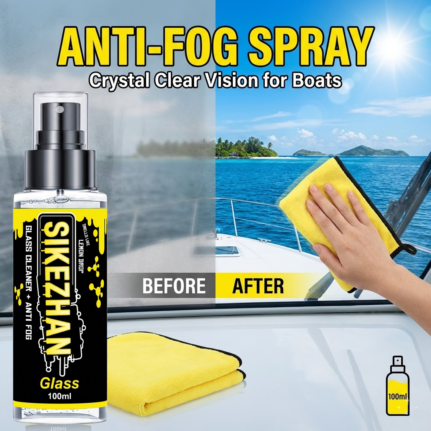 2in1 Anti Fog Spray Car Glass  - Glass Cleaner Streak reseña y precio