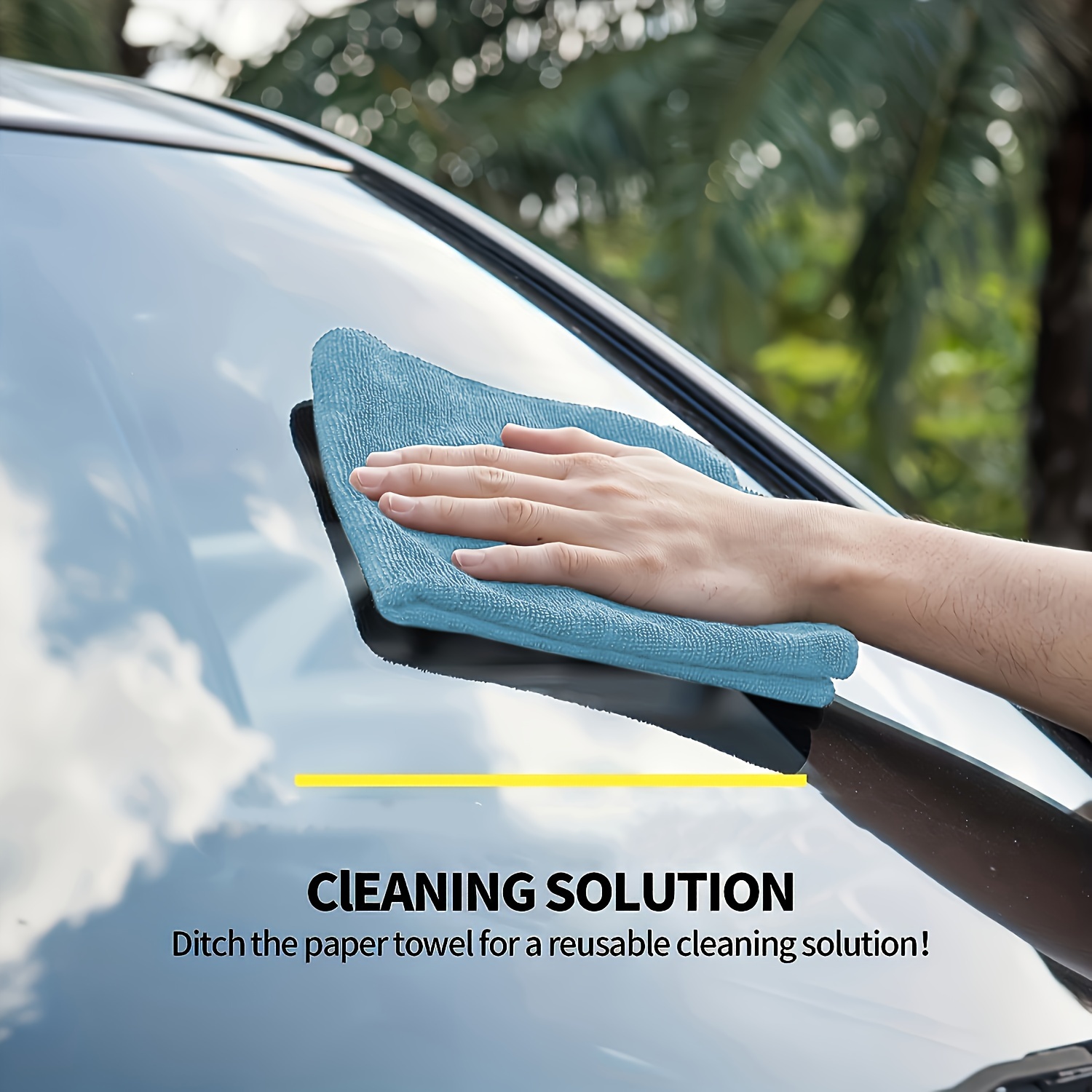 1-50pcs Light Blue Microfiber  - Microfiber Towel Detailing reseña y precio