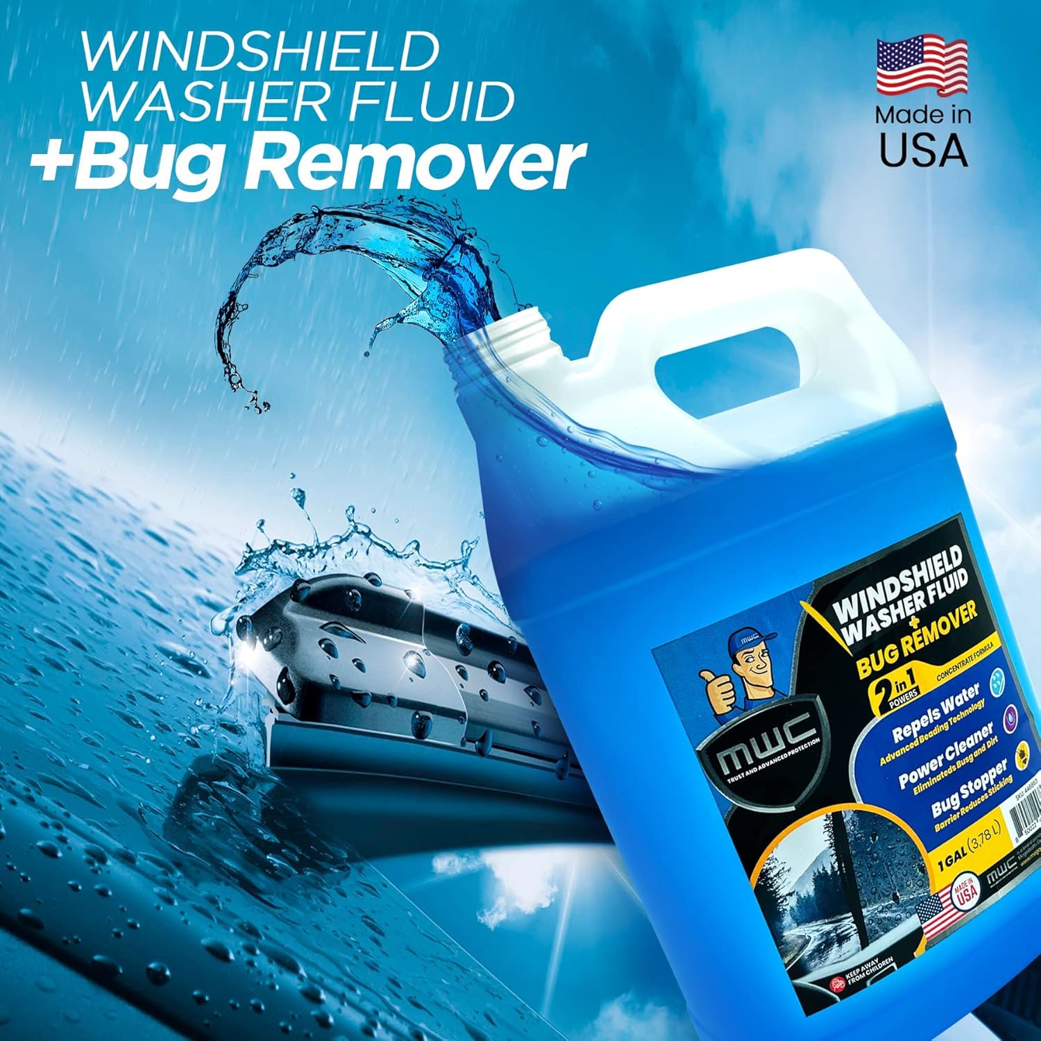 Windshield Washer Fluid, Ready - Glass Cleaner Streak reseña y precio