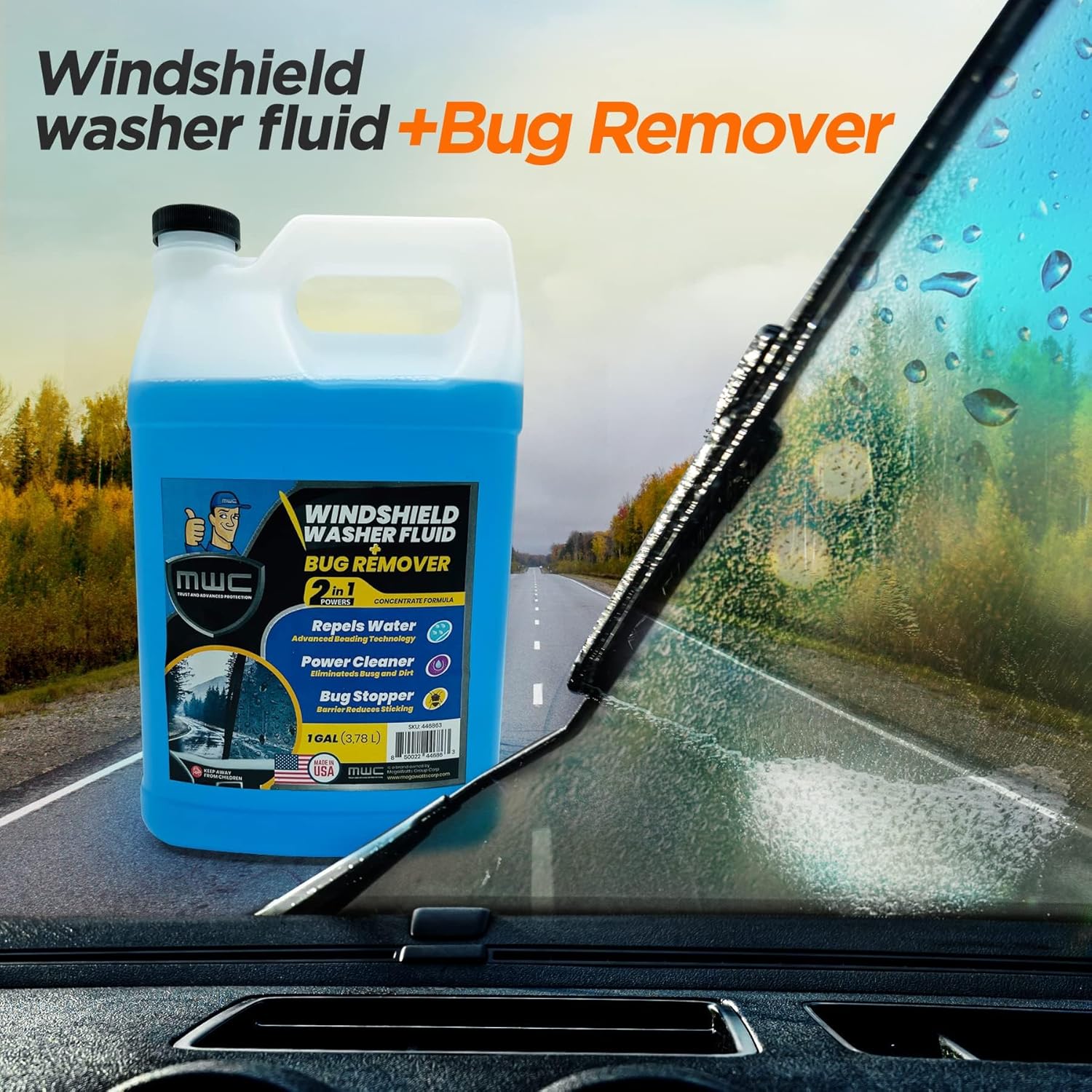 Windshield Washer Fluid, Ready - Glass Cleaner Streak reseña y precio