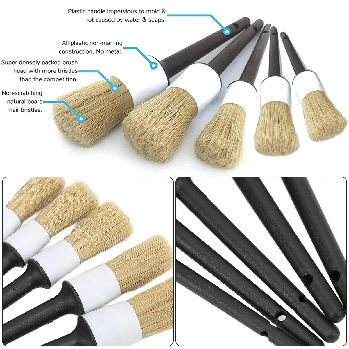 5PCS Cleaning Tools  Auto Car  - Dirt Brush Interior reseña y precio
