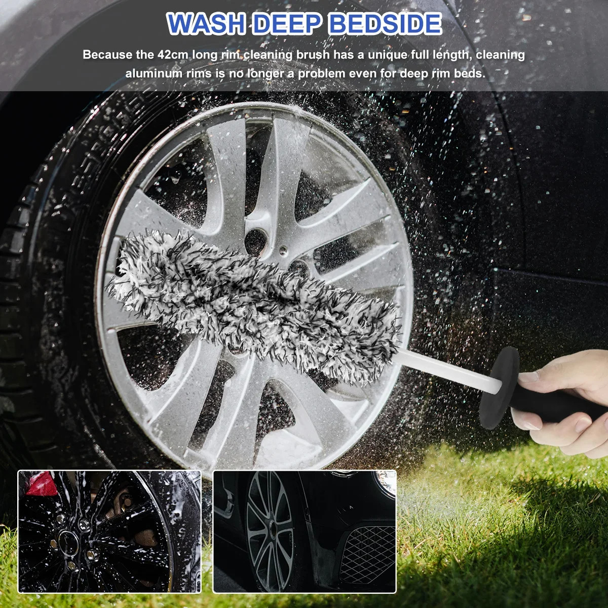 Car Alloy Wheel Cleaning Brush - Wheel Cleaner Alloy reseña y precio
