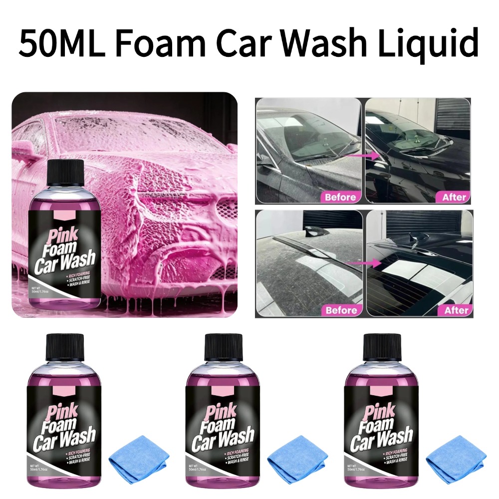 50ml Foam Car Wash Liquid Acti - Microfiber Towel Detailing reseña y precio
