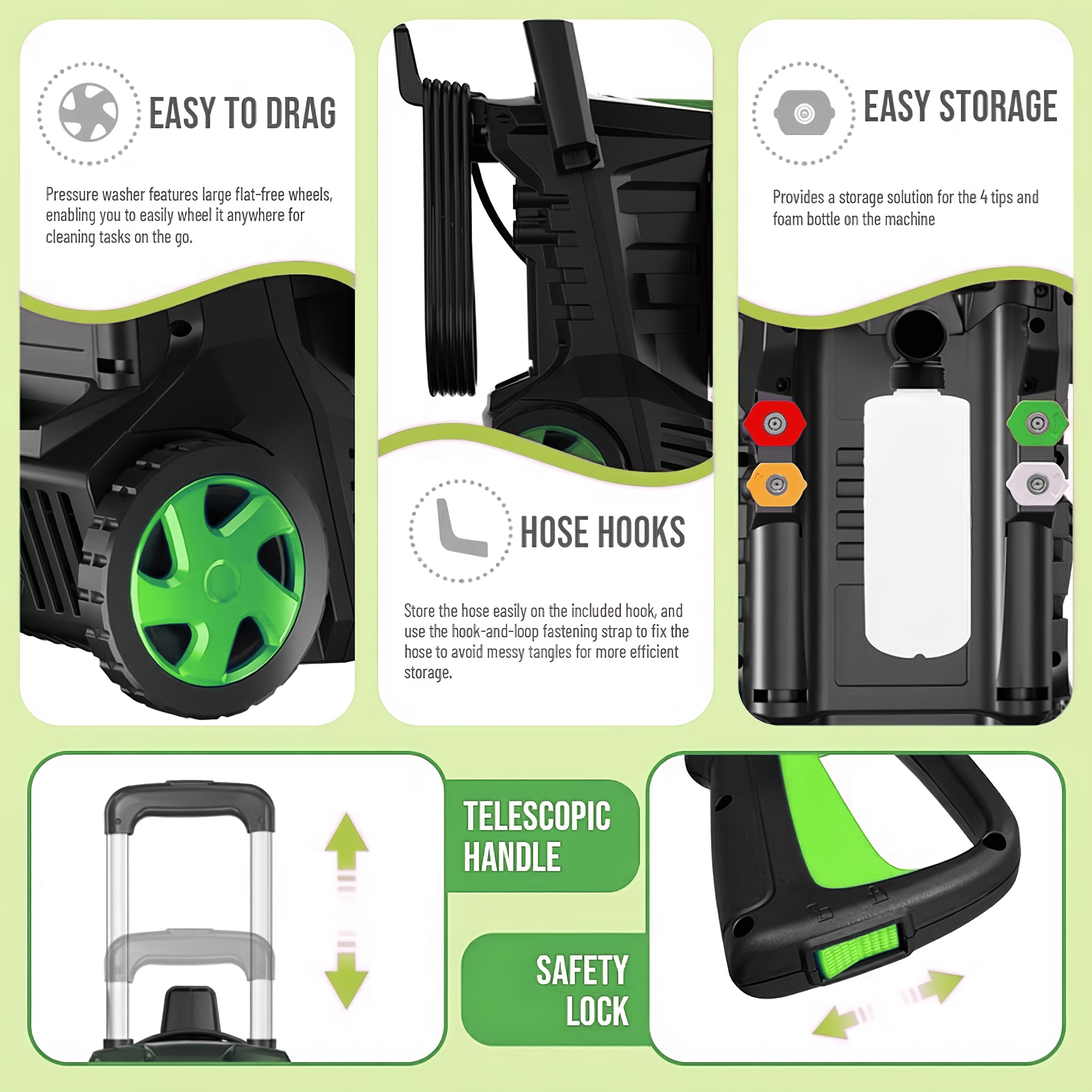 Electric Pressure Washer Power - Foam Cannon Car Wash reseña y precio