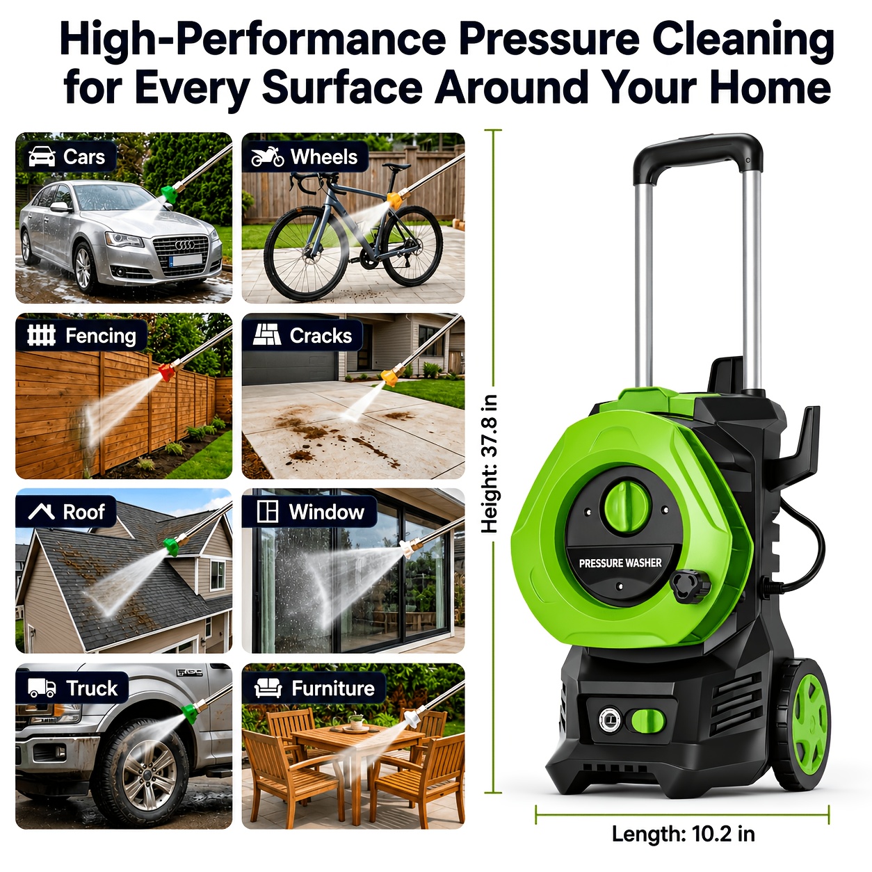 Electric Pressure Washer Power - Foam Cannon Car Wash reseña y precio