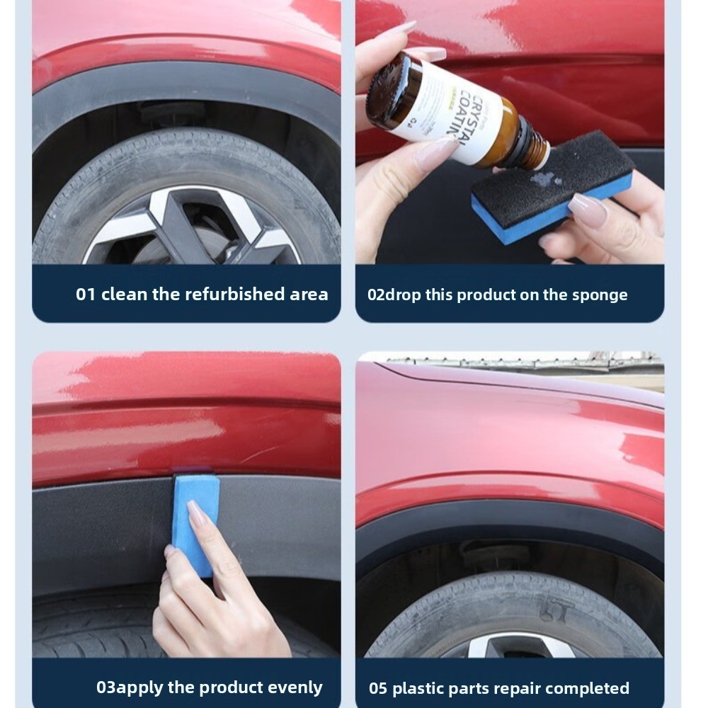 New Durable Crystal Coating Re - Trim Restorer Plastic reseña y precio