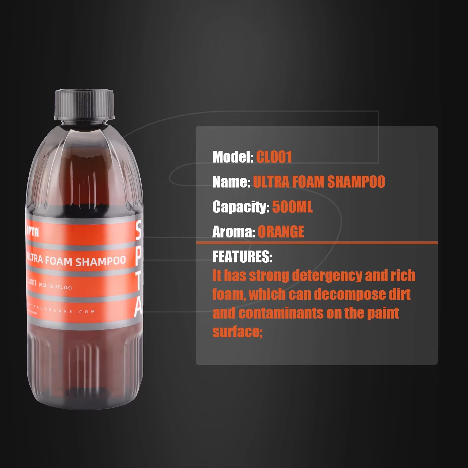 SPTA Ultra Foam Shampoo (17 fl - Car Shampoo Ph reseña y precio