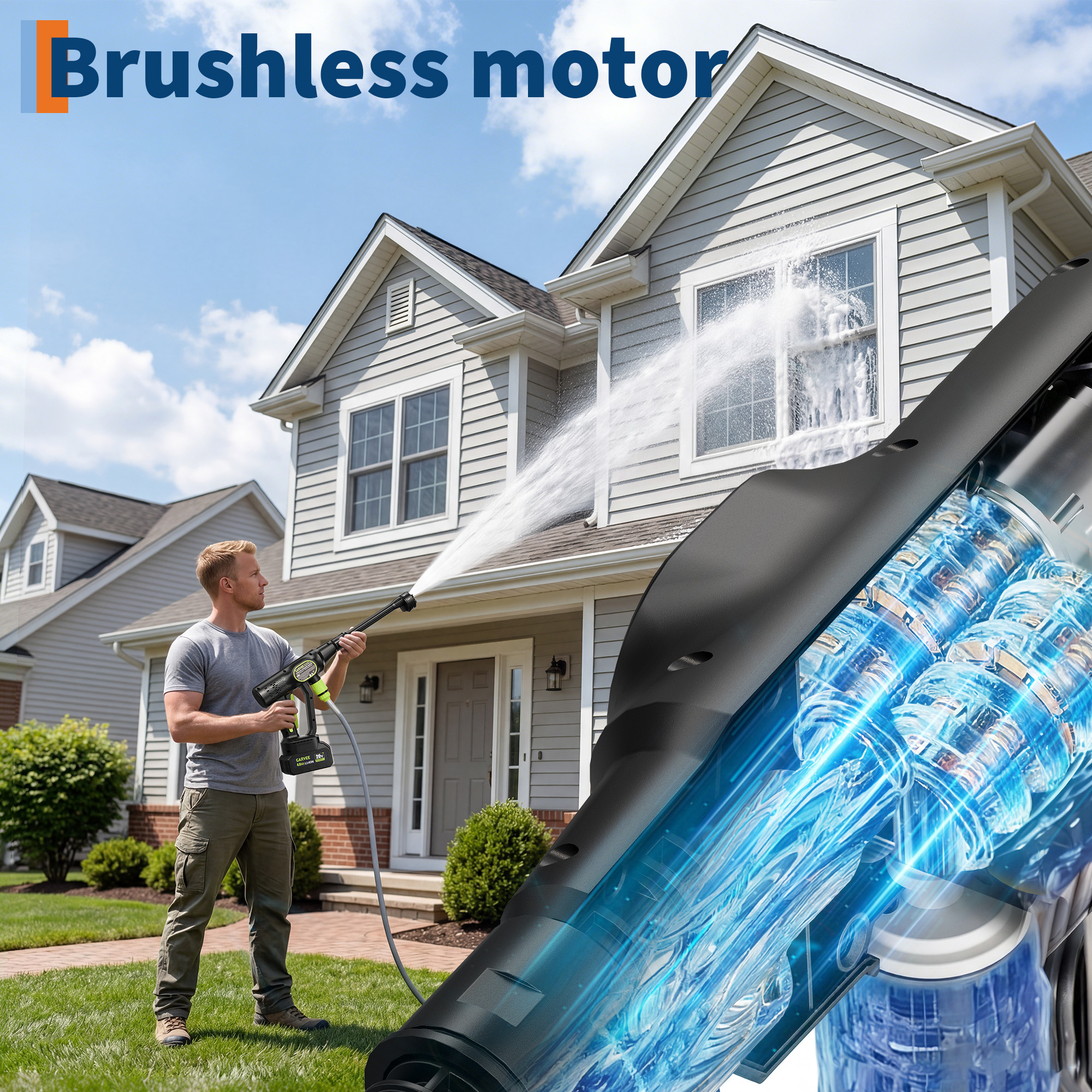 Cordless Pressure Washer, 320  - Foam Cannon Car Wash reseña y precio