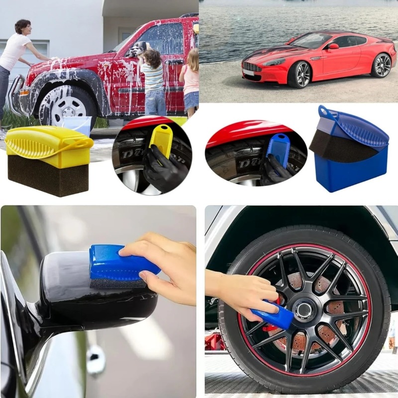 Car Wheel Hub Brush Lidded Pol - Wax Applicator Pad reseña y precio